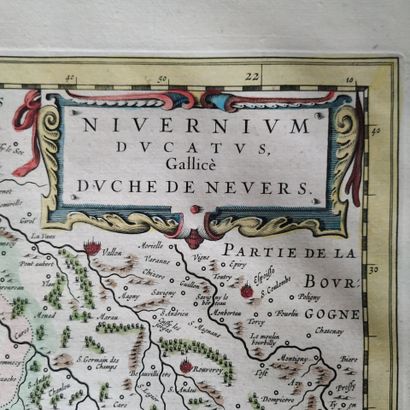 [Map of Burgundy]. BLAEU (W. and J.), ed....