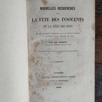 CHEREST (Aimé). Nouvelles recherches sur...