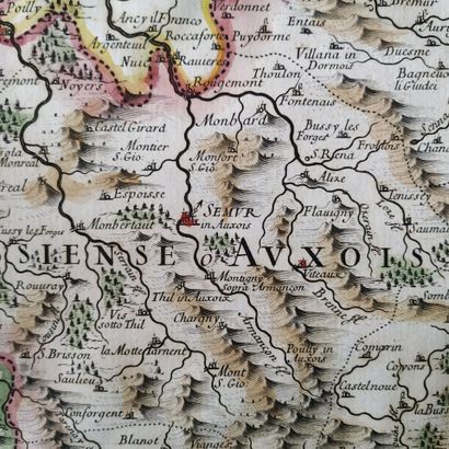 [Map of Burgundy]. CANTELLI (Giacomo). Governo...