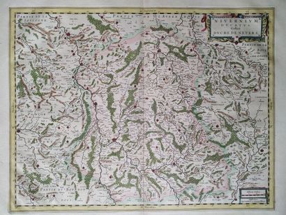 [Map of Burgundy]. BLAEU (W. and J.), ed....