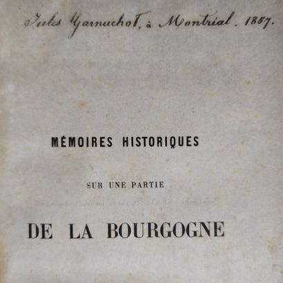 BREUILLARD (Edme). Mémoires historiques sur...