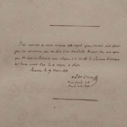 [Manuscript]. [Auxerre]. ABBREGÉ DE L'HISTOIRE...
