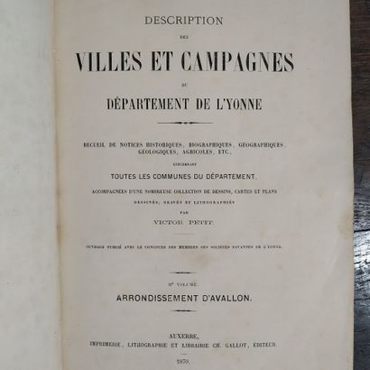 PETIT (Victor). Description des villes et...