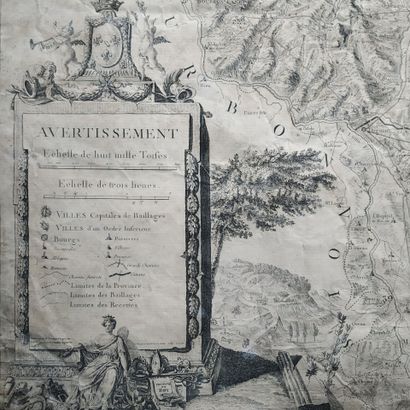 [Map of Burgundy.] GAUTHEY (Emiland Marie),...