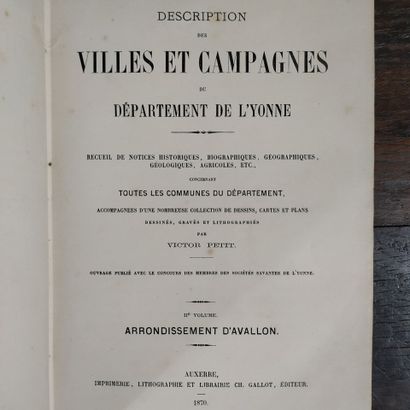 PETIT (Victor). Description des villes et...