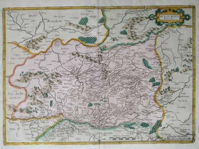 [Map of Burgundy]. BOUGUEREAU (Maurice),...