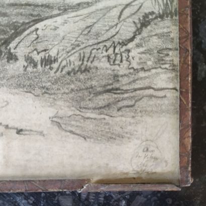 DE VIBRAYE, 1817
View of Bazoches
Graphite...