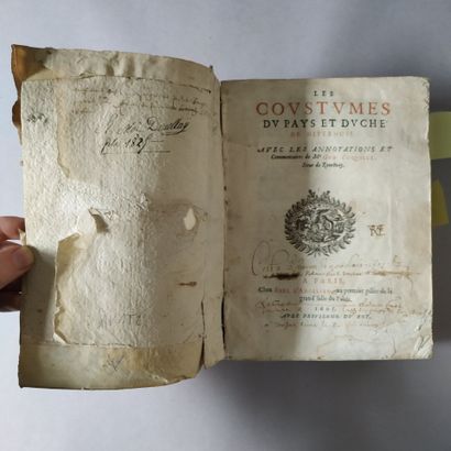 [Coutume. Nivernais. 1605]. COQUILLE (Guy),...