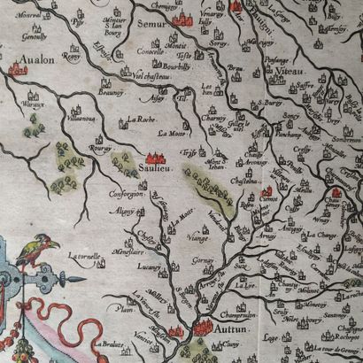 [Map. Burgundy]. [ORTELIUS (Abraham)]. Burgundiae...