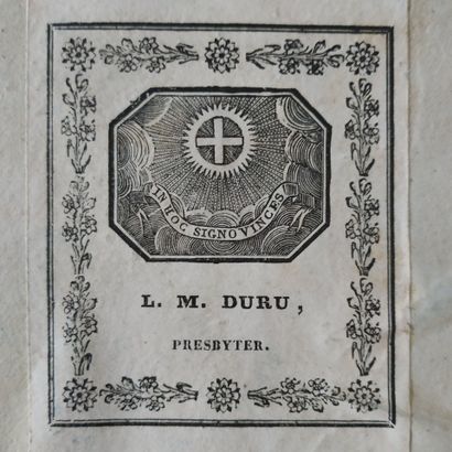 [Manuscript]. [DURU (Louis-Maximilien)]....