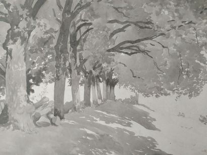 [Drawing. Burgundy]. GUILLON (Adolphe)
Set...
