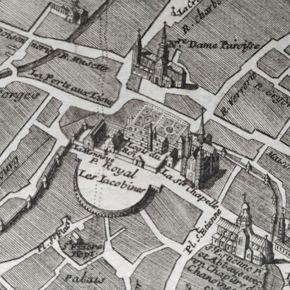 [Dijon map]. BREDIN (Everard). Diion [title...