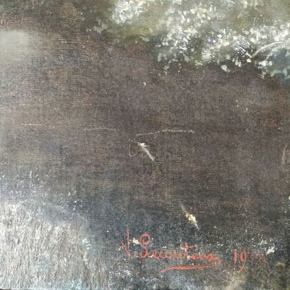 V. LECOUTAUX
Semur under the snow 
Oil on...