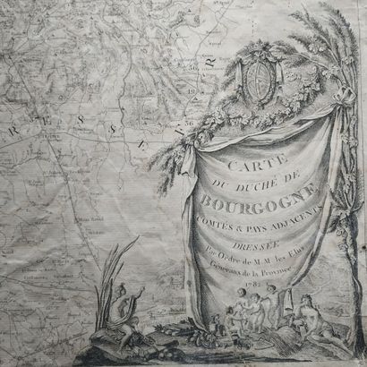 [Map of Burgundy.] GAUTHEY (Emiland Marie),...