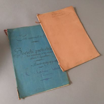 [Manuscript]. [Zoology. Burgundy]. Set of...