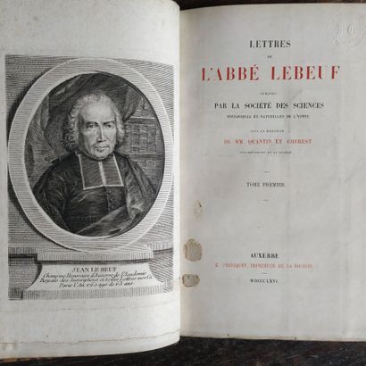 LEBEUF (Jean). Lettres de l'abbé Lebeuf....