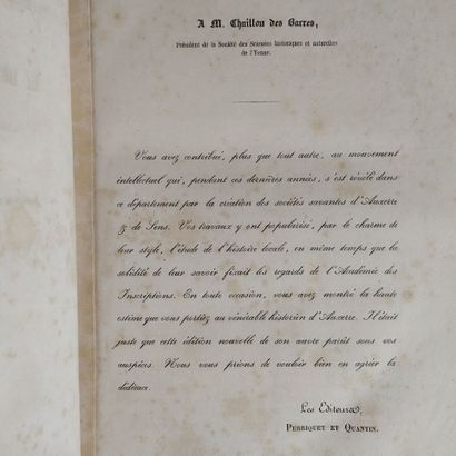 LEBEUF (Jean). Mémoires concernant l'histoire...