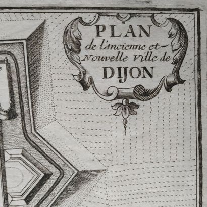 [Dijon map]. BREDIN (Everard). Diion [title...