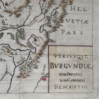 [Map of Burgundy.] BOUTTATS (Gérard). Utriusque...