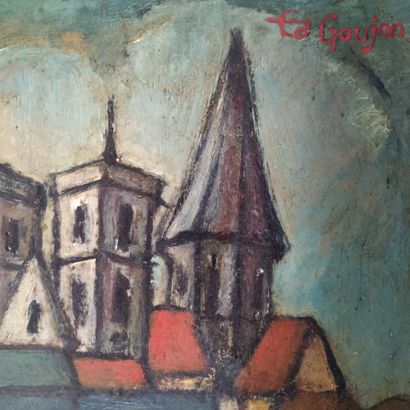 Édouard GOUJON
Semur-en-Auxois 
Oil on isorel...