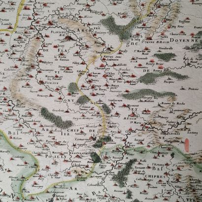[Map of Burgundy]. SANSON (Nicolas). Aedui....