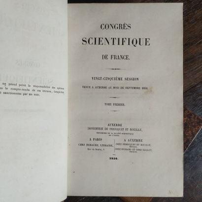 SCIENTIFIC CONGRESS OF FRANCE. Twenty-fifth...