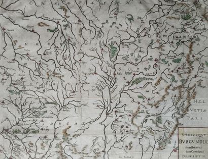 [Map of Burgundy.] BOUTTATS (Gérard). Utriusque...