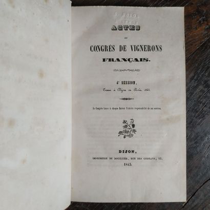 [OEnologie, viticulture]. ACTS OF THE CONGRESS...