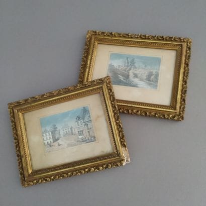 19th century FRENCH SCHOOL 
Views of Millery...