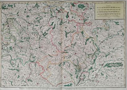 [Geographical map. Burgundy]. JAILLOT (Alexis-Hubert)....