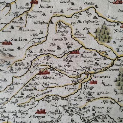 [Map of Burgundy]. HONDIUS (Josse), ed. Le...