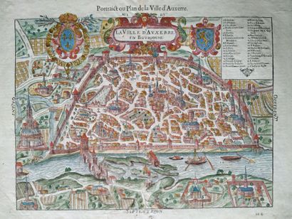 [Auxerre]. [RANCUREL (Raymond)]. The town...