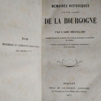 BREUILLARD (Edme). Mémoires historiques sur...