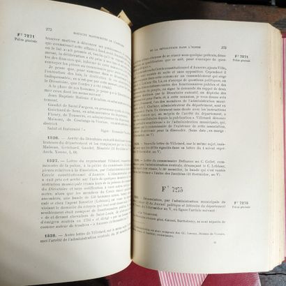 MONCEAUX (Henri). Documents on the French...