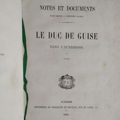 [BASTARD (Léon de)]. Notes et documents pour...