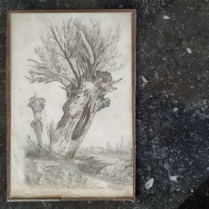 DE VIBRAYE, 1817
View of Bazoches
Graphite...