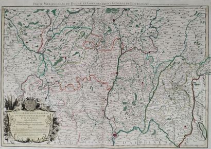 [Geographical map. Burgundy]. JAILLOT (Alexis-Hubert)....