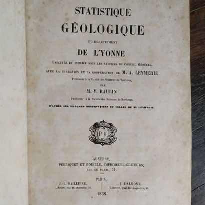 RAULIN (Victor). Statistique géologique du...