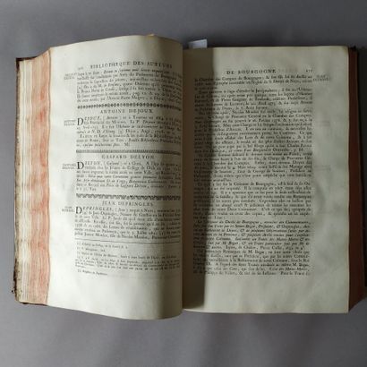 PAPILLON (Philibert). Bibliothèque des auteurs...