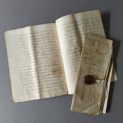 [Archive]. [Viticulture. Bourgogne]. Deed...