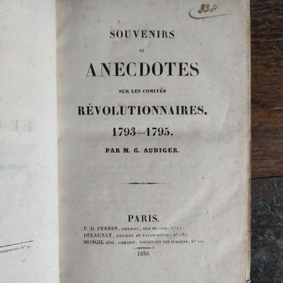 GARNIER-AUDIGER (Athanase). Souvenirs et...