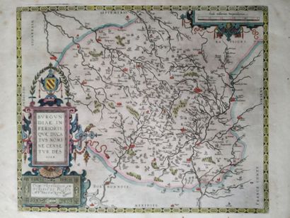 [Map. Burgundy]. [ORTELIUS (Abraham)]. Burgundiae...