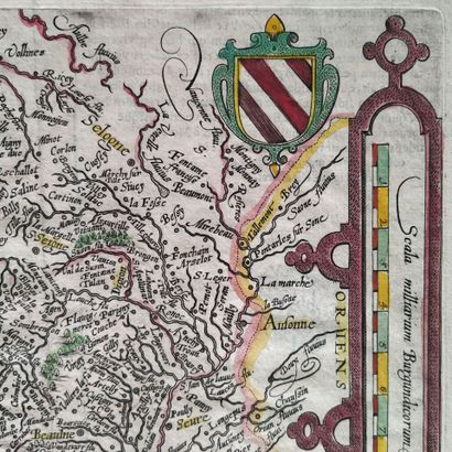 [Map of Burgundy]. [QUAD (Matthias) ; ORTELIUS...
