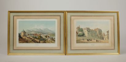 Pair of engravings, view of Savoie 
View...