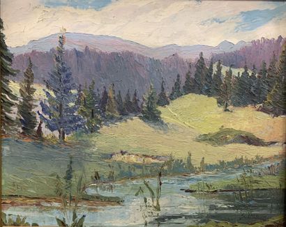 S. LARDIER (20th century school). The Doubs...