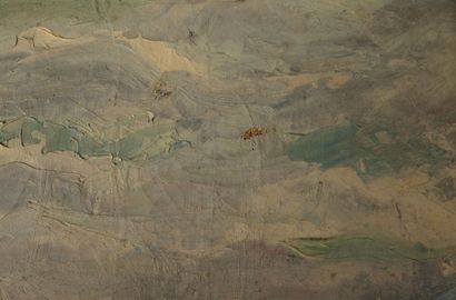 Paul MOSSU ( 1905-1987). Mountain village...