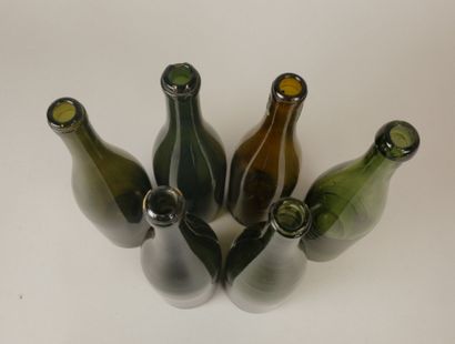Six bottles, including two Champagne and...