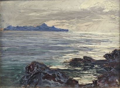 Francis CARIFFA (1890-1975). Seaside landscape...