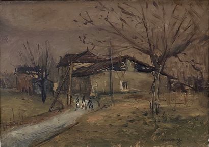 Jean VINAY (1907-1978). Albens countryside
Oil...