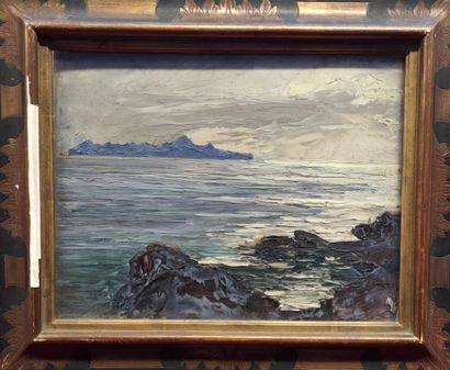 Francis CARIFFA (1890-1975). Seaside landscape...